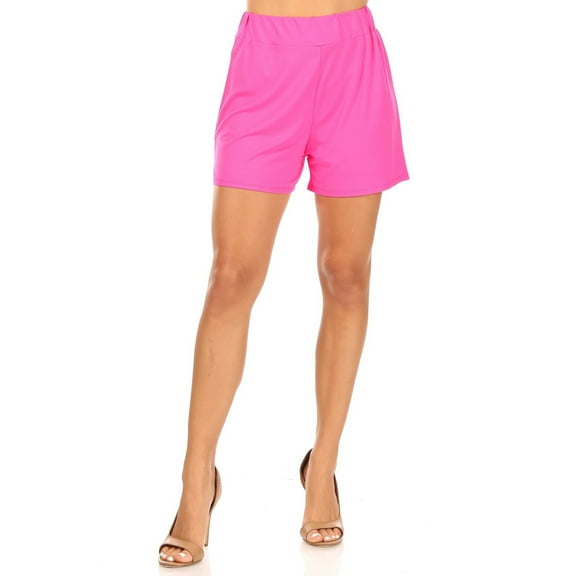 Moa Collection Women's Casual Lightweight Elastic Waist Loose Fit Shorts for Women