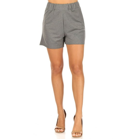 Moa Collection Women's Casual Lightweight Elastic Waist Loose Fit Shorts for Women