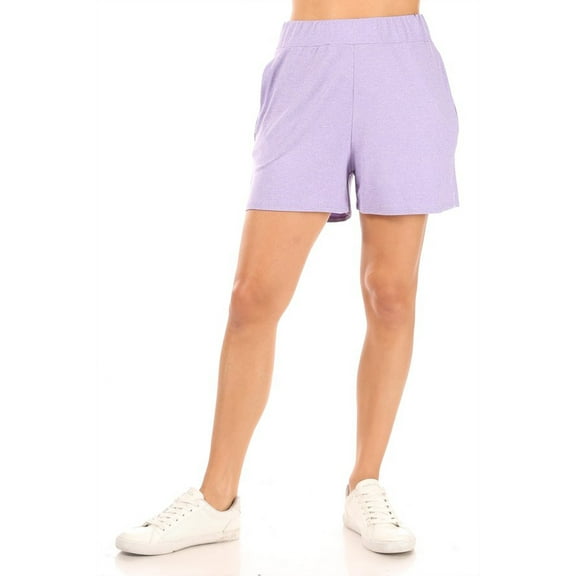 Moa Collection Women's Casual Lightweight Elastic Waist Loose Fit Shorts for Women