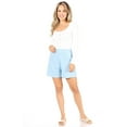 thumbnail image 1 of Women's Casual High Waist Basic Solid Pull On Shorts Pants, 1 of 6