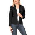 thumbnail image 1 of Moa Collection Women's Casual Long Sleeves Office Workwear Solid Blazer Jacket S-3XL, 1 of 5