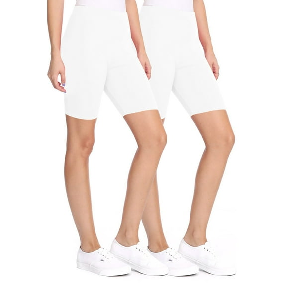 Women's Casual Seamless High Waist Solid Biker Shorts Comfortable Stretch Active Shorts