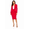 thumbnail image 1 of Women's Chic 2-Piece Suit Set - Open Front Blazer and Matching Pencil Skirt, 1 of 6