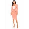 thumbnail image 1 of Women's Chic 2-Piece Suit Set - Open Front Blazer and Matching Pencil Skirt, 1 of 6