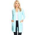 thumbnail image 1 of Moa Collection Women's Classic Open Front Long Sleeve Cardigan with Side Pockets, 1 of 5