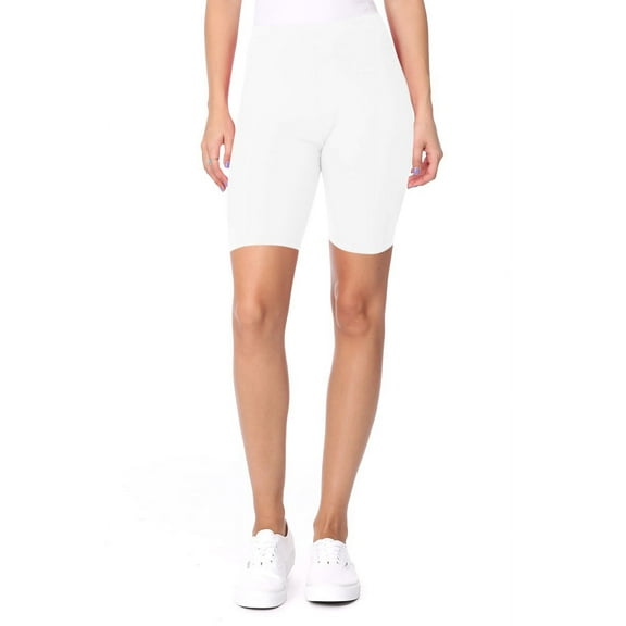 Women's Comfy Stretch Active Biker Shorts Pants with Elastic Waistband S to 3XL