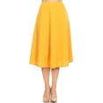 thumbnail image 1 of Women's Flared Lightweight Elastic Midi A-line Skirt, 1 of 7