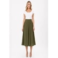 thumbnail image 1 of Women's Classic Pleated Midi Skirt Aline Flare for Everyday Elegance, 1 of 6