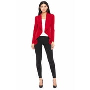 Women's Long Sleeve Open Front Blazer Solid Office Jacket