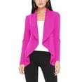 thumbnail image 1 of Moa Collection Women's Long Sleeve Open Front Blazer Solid Office Jacket (S-3XL), 1 of 6