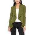 thumbnail image 1 of Moa Collection Women's Long Sleeve Open Front Blazer Solid Office Jacket (S-3XL), 1 of 6