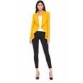 thumbnail image 1 of Women's Long Sleeve Open Front Blazer Solid Office Jacket, 1 of 8