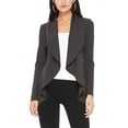 thumbnail image 1 of Moa Collection Women's Long Sleeve Open Front Blazer Solid Office Jacket (S-3XL), 1 of 6