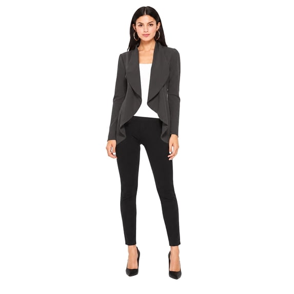 Women's Long Sleeve Open Front Blazer Solid Office Jacket