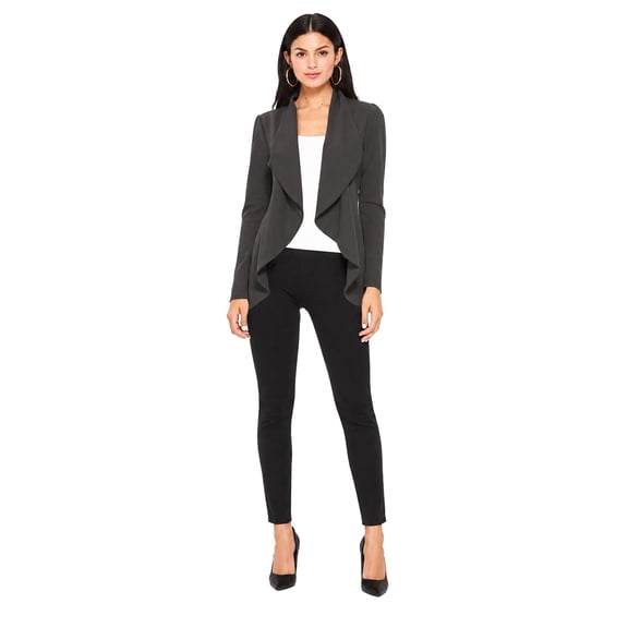 Women's Long Sleeve Open Front Blazer Solid Office Jacket