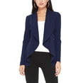thumbnail image 1 of Moa Collection Women's Long Sleeve Open Front Blazer Solid Office Jacket (S-3XL), 1 of 6