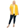 thumbnail image 1 of Women's Plus Size Casual Short Sleeve Cardigan, 1 of 5