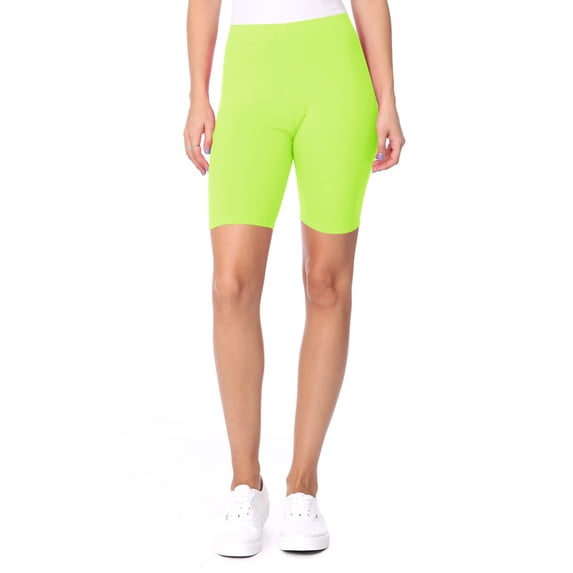 Women's Plus Size Elastic High Waist Workout Running Active Solid Biker Shorts Pants