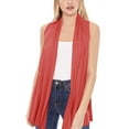 thumbnail image 1 of Moa Collection Women's Sleeveless Long Body Cardigan Vest S-3XL, 1 of 5