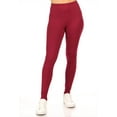 thumbnail image 1 of Women's Casual High Waist Solid Full Length Leggings, 1 of 5