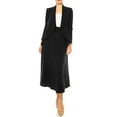 thumbnail image 1 of Women's Solid 2-Piece Blazer and Long Skirt Set ? Elegant and Professional, 1 of 8