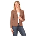 thumbnail image 1 of Women's Casual Office Work Long Sleeve Open Front Blazer Jacket, 1 of 6