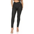 thumbnail image 1 of Moa Collection Women's Solid Faux Leggings/jegging Pants, 1 of 6
