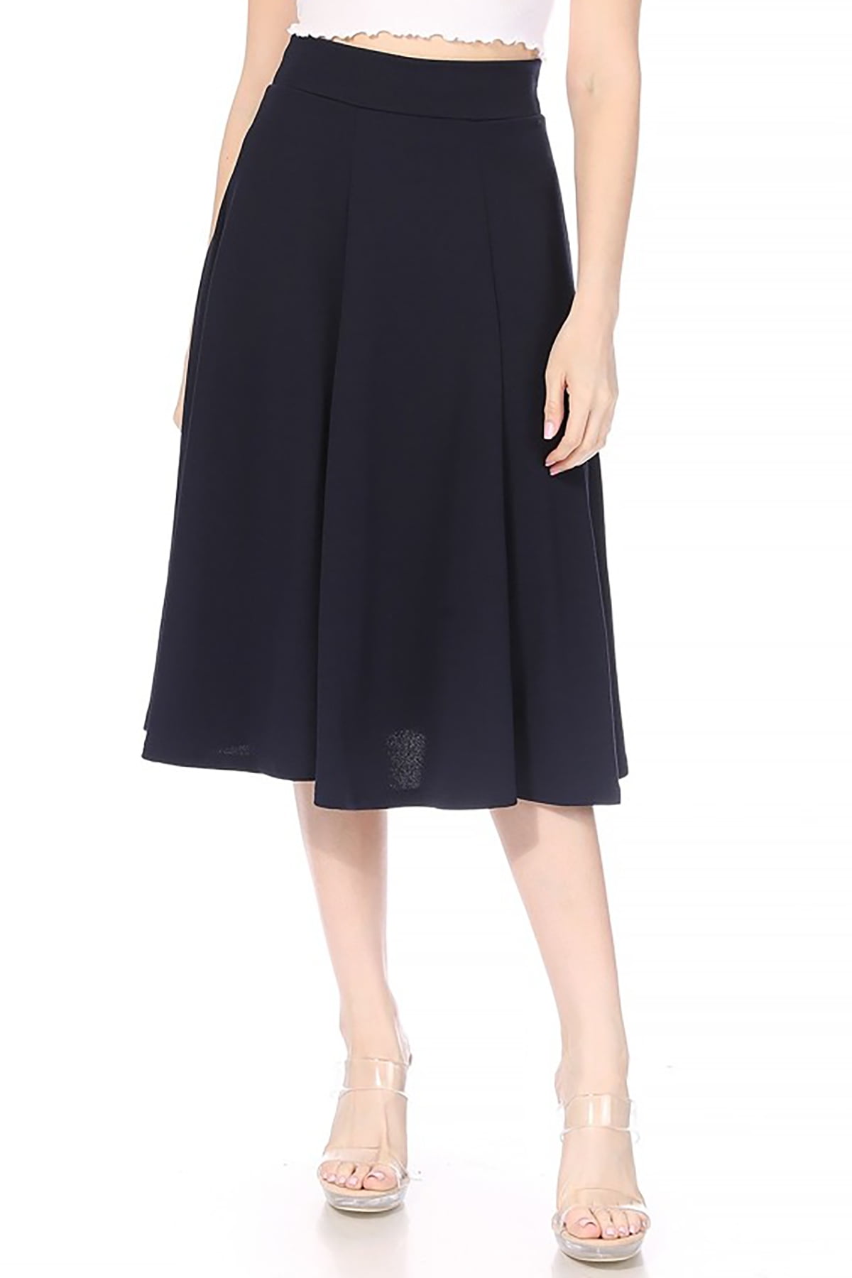 High-Waist Flared Skirt