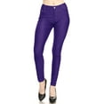 thumbnail image 1 of Women's Stretchy Comfy Pockets Solid Skinny Jeggings Jean Pants S-3XL, 1 of 4