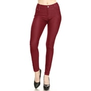 Womens Stretchy Comfy Pockets Solid Skinny Jeggings Jean Pants S-3XL