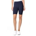 thumbnail image 1 of Moa Collection Women's Workout High Waist Comfy Elastic Band Active Biker Shorts Pants S-3XL, 1 of 5