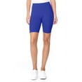 thumbnail image 1 of Moa Collection Women's Workout High Waist Comfy Elastic Band Active Biker Shorts Pants S-3XL, 1 of 5
