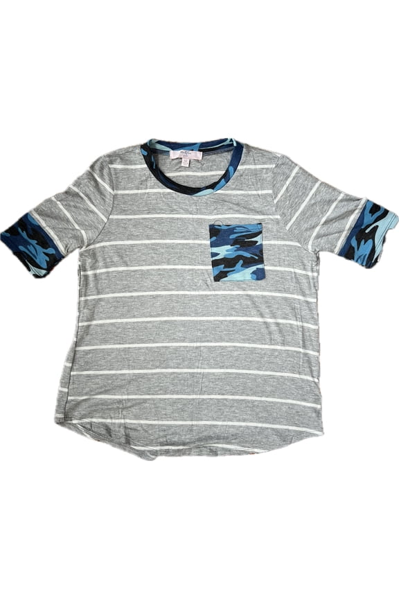 Big Girls Short-Sleeve Tee Size Medium Heather Grey