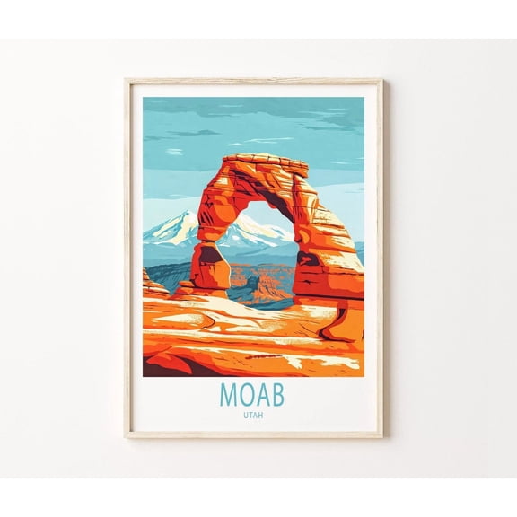 Moab Utah National Park Travel Wall Art Home Decor