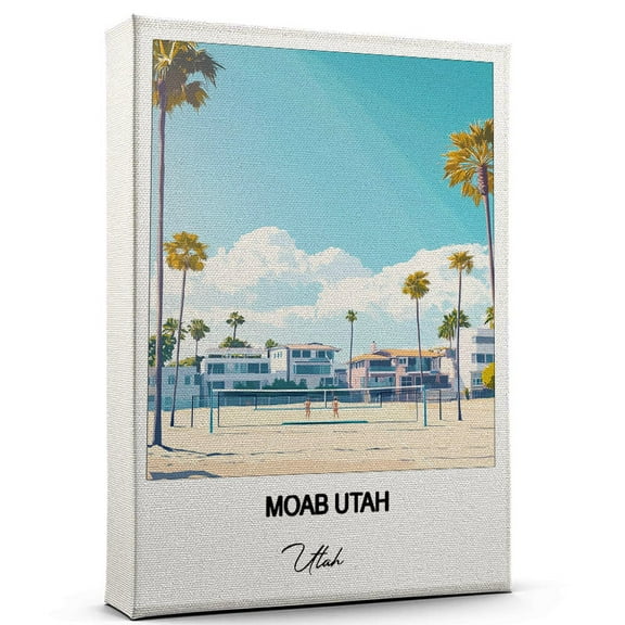Moab Utah Travel Wall Canvas Elegant and Cultural Art Print Utah Canvas Print Ideal Gift for Travel Lovers