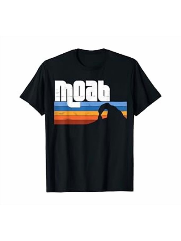 Moab Utah Ut Arches Canyonlands National Park Retro Sunset T-Shirt