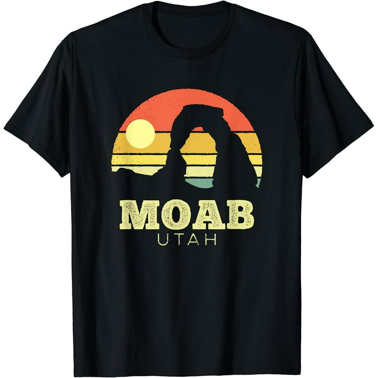 Moab UT Utah Vintage Retro Sunset Tee T Shirt Moab UT Utah Vintage Retro Sunset Tee T Shirt