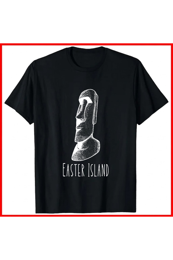 Moai Statue Easter Island Ancient History Culture Graphic Unisex T-shirt V18720, up to size 5XL