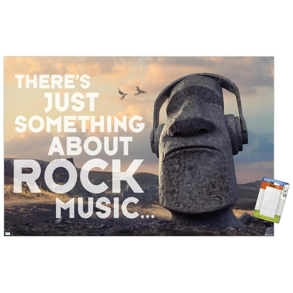 Moai Statue - Music Wall Poster, 14.725" x 22.375"