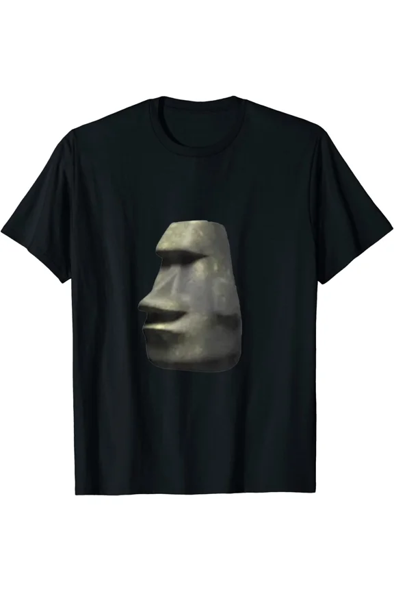 Moai Stone Meme Humor Retro Statue Head Funny Trend Unisex T-Shirt up to size 5XL