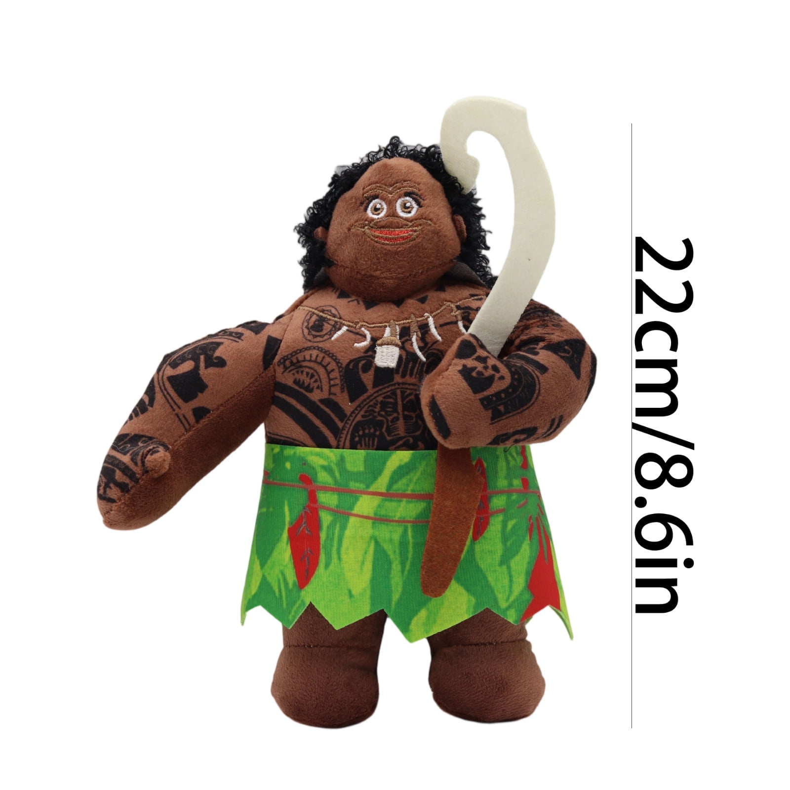 Moana 2 2025 Moana Maui Plush Dolls, 8.6" Maui Detailed Tattoos & Hook ...