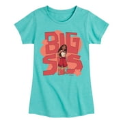 Moana 2 - Big Sis Moana - Girls Toddler And Youth Fitted Short Sleeve Graphic T-Shirt