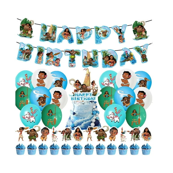 Birthday Party Supplies, Birthday Party Decorations, Birthday Banner, Swirl Cupcake Decorations, Happy Birthday Ribbon, Suitable for Birthday Parties, Party Down, Party Decoration