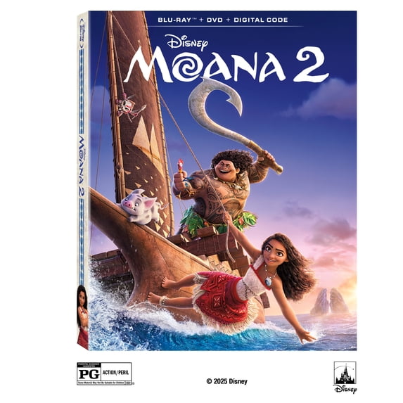 Moana 2 (Blu-ray + DVD + Digital Copy) Disney Action & Adventure