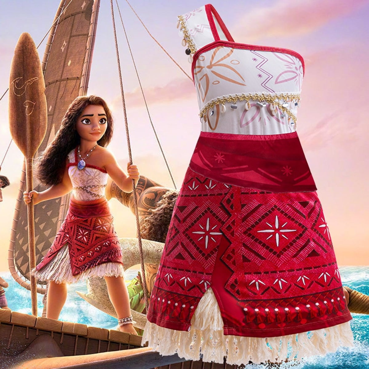Moana 2 Cosplay Dress for Girls - Hawaiian Princess Adventure kids ...