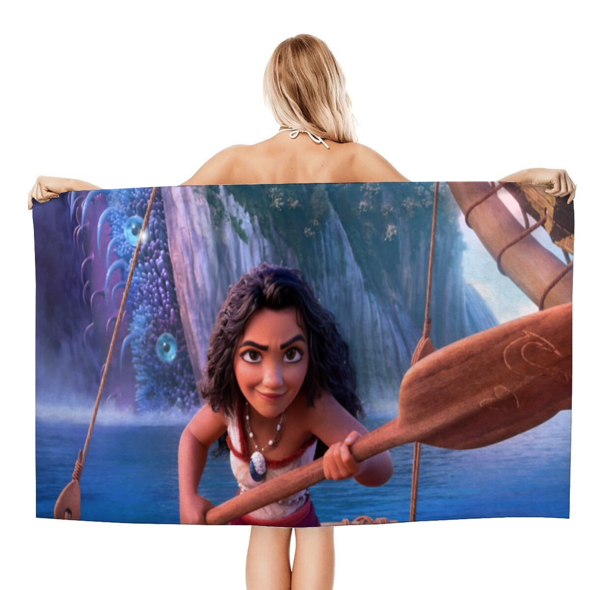 Moana 2 Gifts Beach Towel for Women Girl Or Boys Birthday Inspired Fan Bath Outdoor Music Lover