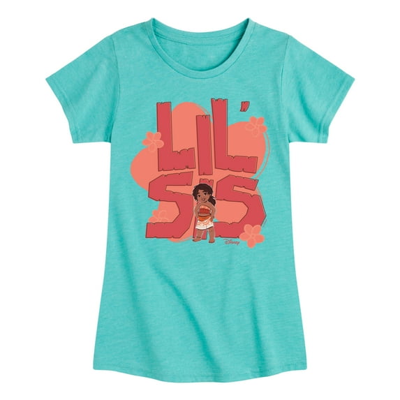 Moana 2 - Lil Sis Simea - Girl's Toddler And Youth Fitted Short Sleeve Graphic T-Shirt