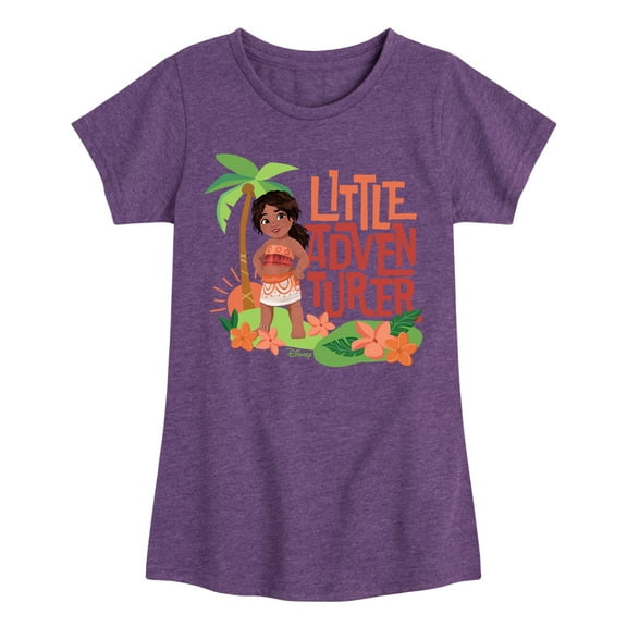 Moana 2 - Little Adventurer Simea - Girl's Toddler And Youth Fitted Short Sleeve Graphic T-Shirt