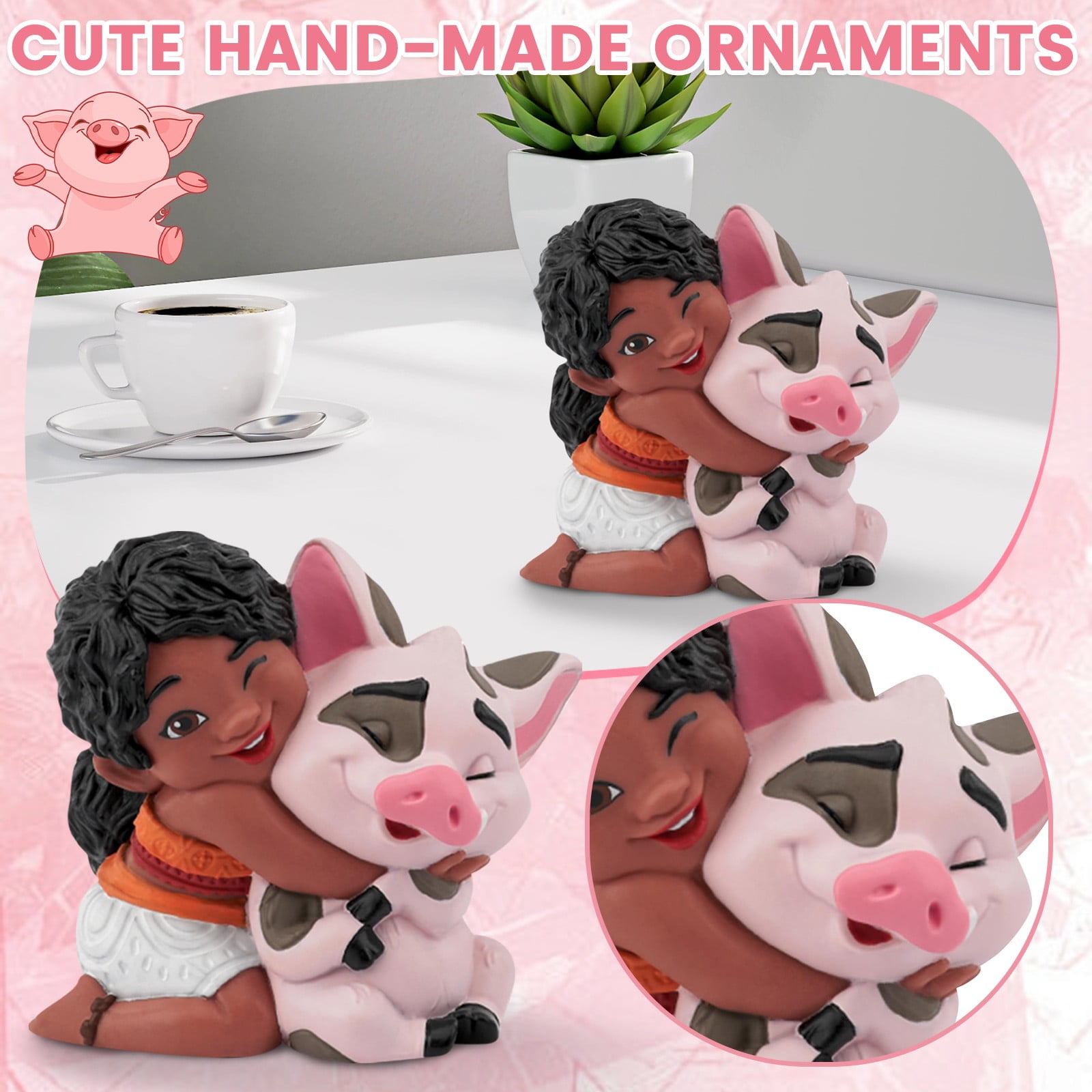 Moana 2 Little Sis Simea Doll & Pua Figure - 3.9'' Moana Toys Pua Plush ...