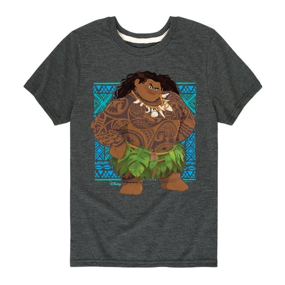 Moana 2 - Maui Tribal - Boy's Toddler And Youth Short Sleeve Graphic T-Shirt